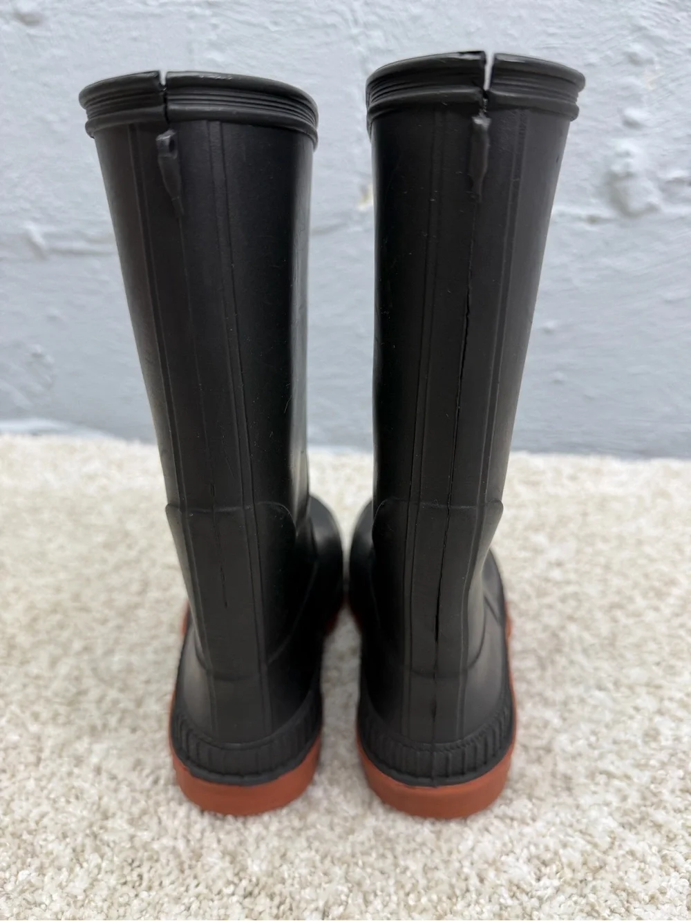 Wonder Nation Kids Pull-On Rubber Play Chore Mud Rain Boots Size 13